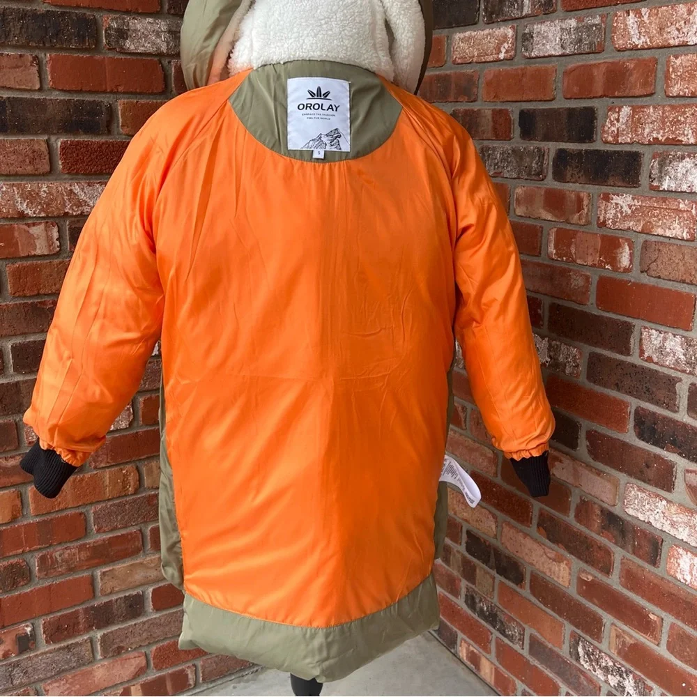 OROLAY THICKENED DOWN PUFFER COAT SIZE SMALL  NEW - Picture 7 of 16